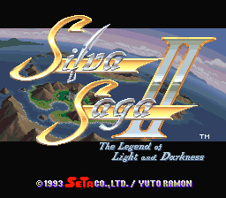 Silva Saga II - The Legend of Light and Darkness Title Screen